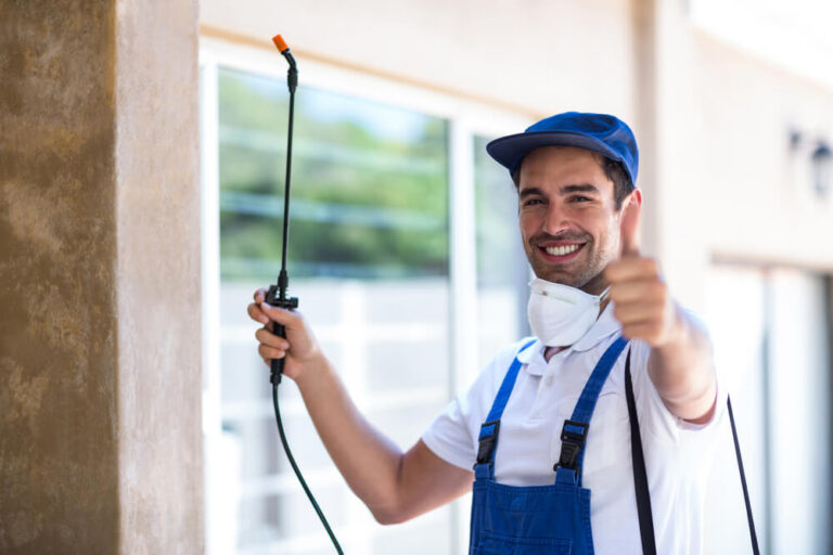 Man spraying Ceiling
